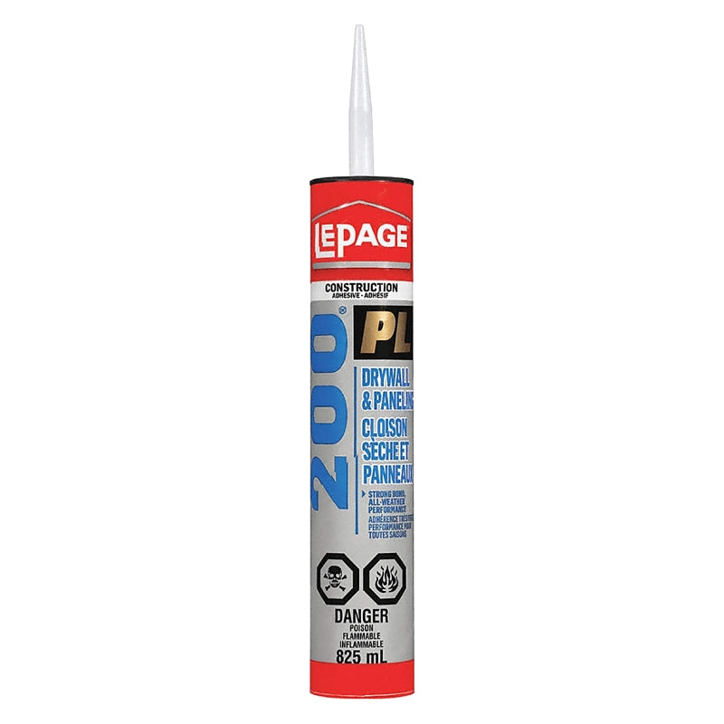 LePage PL 200 1113121 Drywall Construction Adhesive, Tan, 825 mL Cartridge