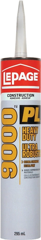 LePage PL 9000 1421925 Construction Adhesive, Beige, 295 mL Cartridge