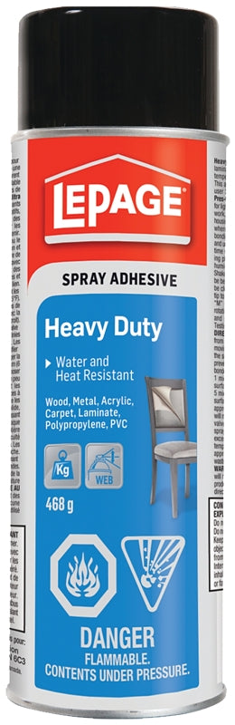 LePage 1726250 Spray Adhesive, Off White, 467.8 g Aerosol Can