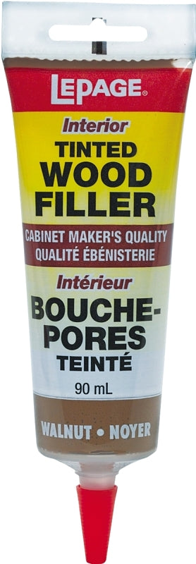 LePage 393937 Wood Filler, Paste, Walnut, 90 mL Tube