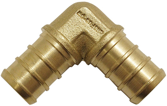 Apollo Valves CPXE121210PK Pipe Elbow, 1/2 in, 90 deg Angle, Brass