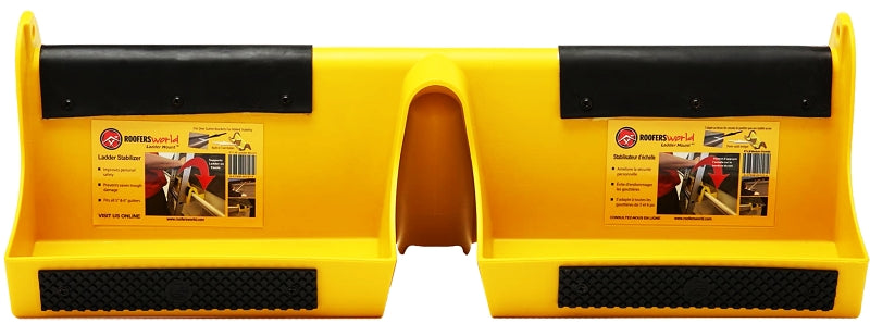 Ladder Mount RT-LM Gutter Guard Stabilizer, Fiber Reinforced Nylon, Yellow, For: 5 in and 6 in Gutters