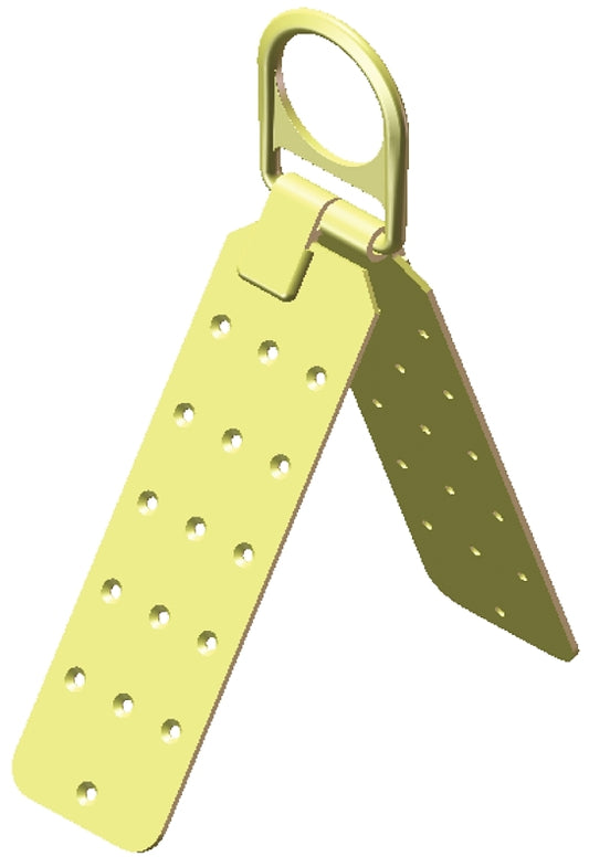 Harness Mount RT-HMA Temporary Roof Ridge Anchor, Carbon Steel, Yellow