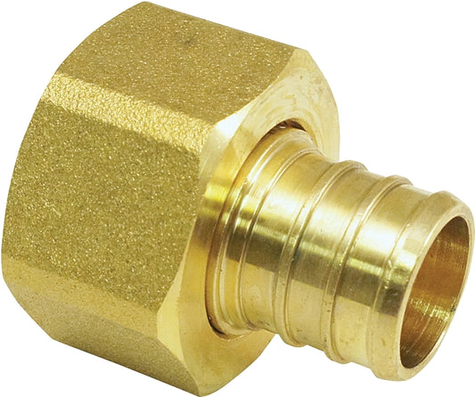 Apollo Valves APXFF3434S Hose Pipe Adapter, 3/4 in, Barb x FPT, Brass, 200 psi Pressure