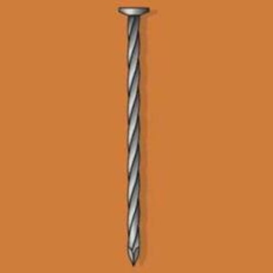 Duchesne 20602563 Nail, 16D, 3-1/2 in L, Steel, Bright, Round Head, Spiral Shank, Gray, 40 BX