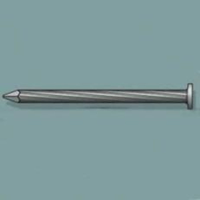 Duchesne 20801769 Concrete Nail, Heat-Treated, 8d, 2-1/2 in L, Steel, Bright, Fluted Shank, 450