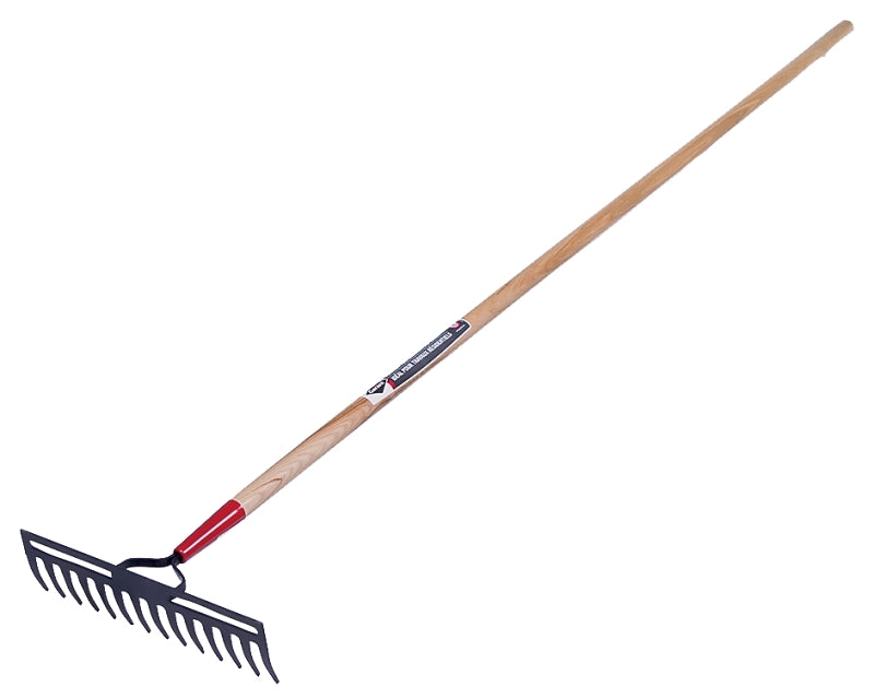 Garant GDMCR14 Level Rake, 14 in W Head, 14-Tine, 62-1/2 in L Handle ...