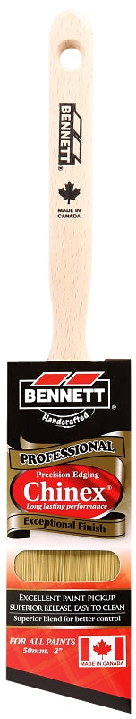 BENNETT PN 9999 50 Paint Brush, 2 in W, Chinex Blend Bristle