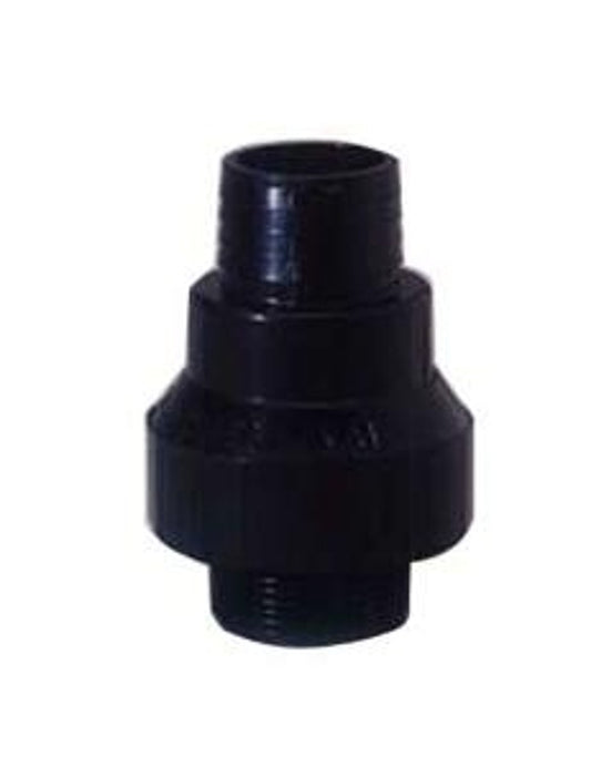 Boshart PE-SPC125 Check Valve, 1-1/4 x 1-1/2 in, MPT X Barb/Slip, PVC Body