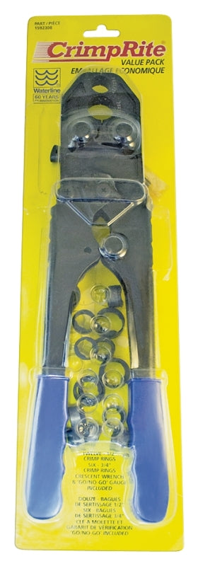 Waterline 1592308 Cavity Combination Crimp Tool, 1/2, 3/4 in Crimping