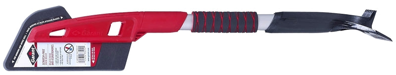 Garant G28SBMSV Snow Brush, 4-1/2 in W Blade, EVA Foam Blade, 28 in L Handle, Aluminum Handle, Red