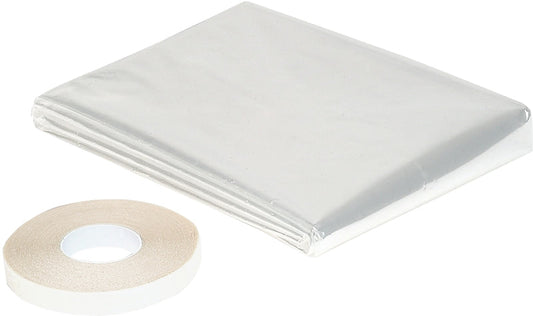 Climaloc CI12783 Insulating Shrink Film, 64 in W, 0.6 mil Thick, 210 in L, Vinyl, Clear