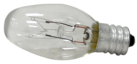 Sylvania 4W/C7/CLR/NLITE/4 Incandescent Lamp, 4 W, Candelabra E12 Lamp Base, 2850 K Color Temp, 3000 hr Average Life