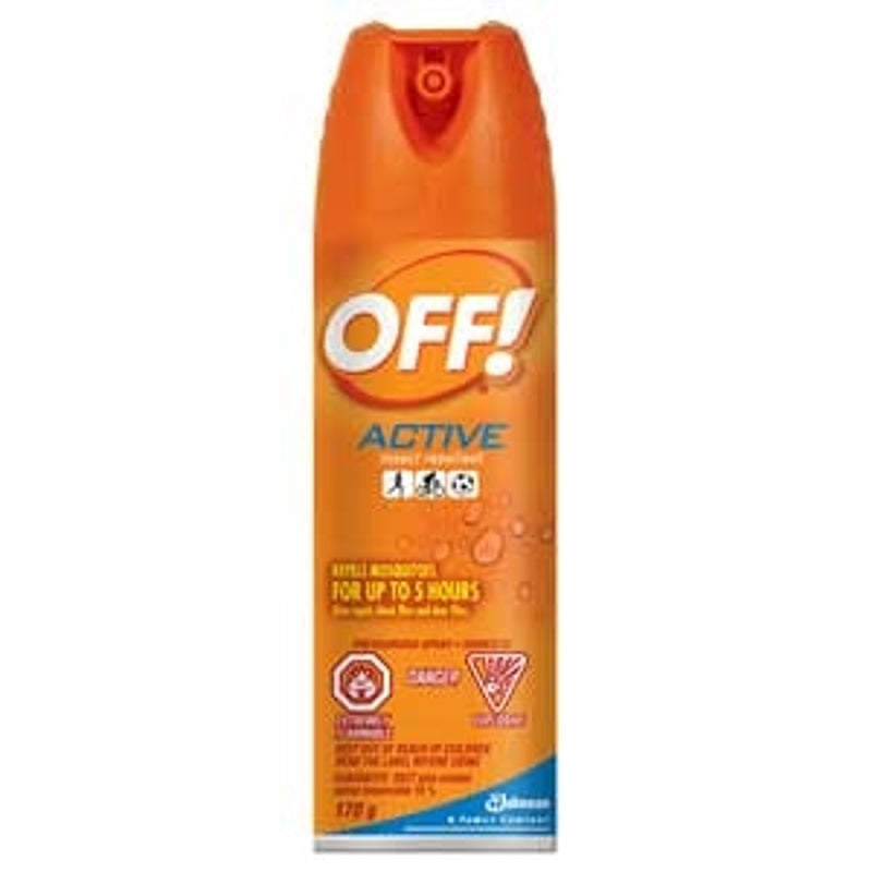 OFF! 605636 Insect Repellent, 170 g Aerosol Can, Clear, Pleasant