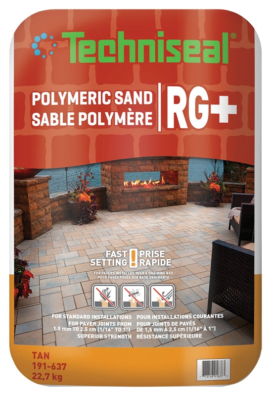 Techniseal RG+ Series 191-637 Polymeric Sand, Tan, 22.7 kg Bag