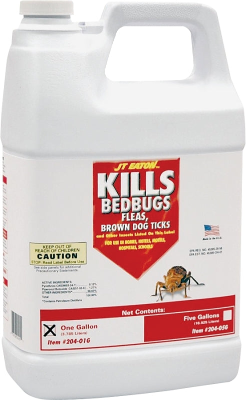 J.T. Eaton 204-O1G Bed Bug Killer, Liquid, Spray Application, 1 gal