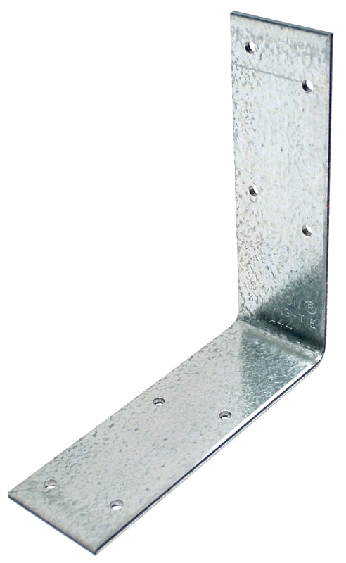 Simpson Strong-Tie A44 Angle, 4-3/8 in W, 4-9/16 in D, 1-1/2 in H, Steel, Galvanized/Zinc