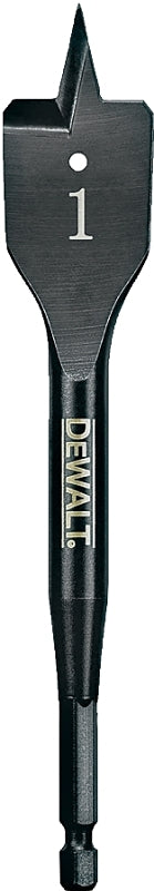 DeWALT DW1582 Spade Drill Bit, 1 in Dia, 6 in OAL, 1/4 in Dia Shank, Hex Shank