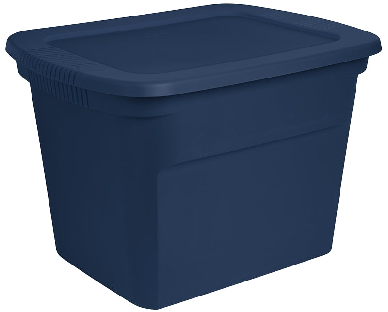 Sterilite 17311C08 Storage Tote, Polypropylene, Blue Morpho, 23-1/2 in L, 18-3/8 in W, 16-1/8 in H