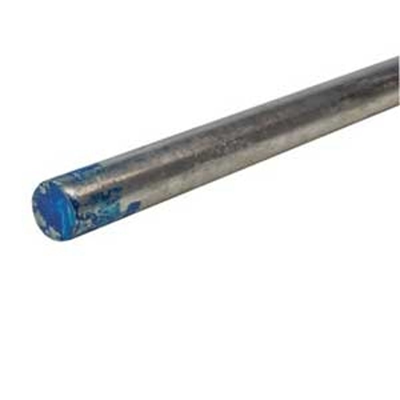 Reliable UTRZ12 Rod, 1/2 in Dia, 36 in L, Mild Steel, Zinc, A-307 Grade