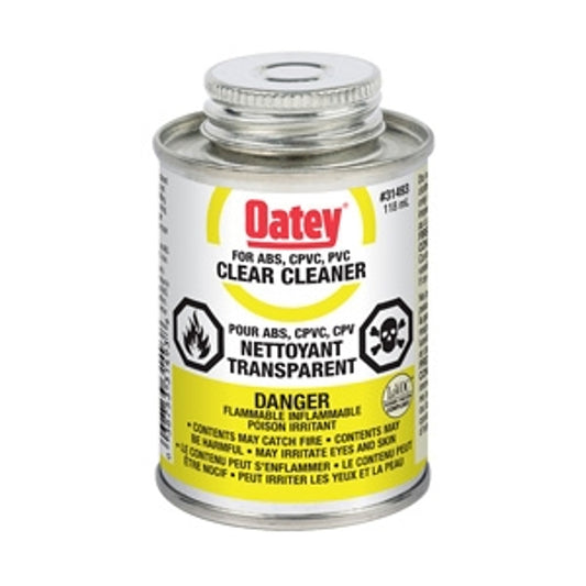 Oatey 48945/31493 Primer Cleaner, Liquid, Clear/Purple, 118 mL