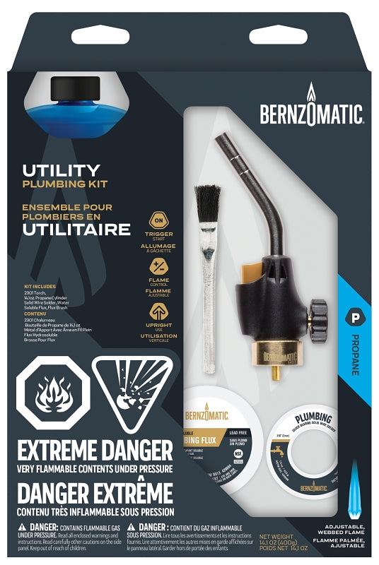 BernzOmatic WPK2301 CAN Basic Plumbing Torch Kit, Steel