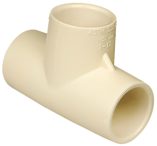 NIBCO T00160D Pipe Tee, 1/2 in, CPVC, SCH 40 Schedule