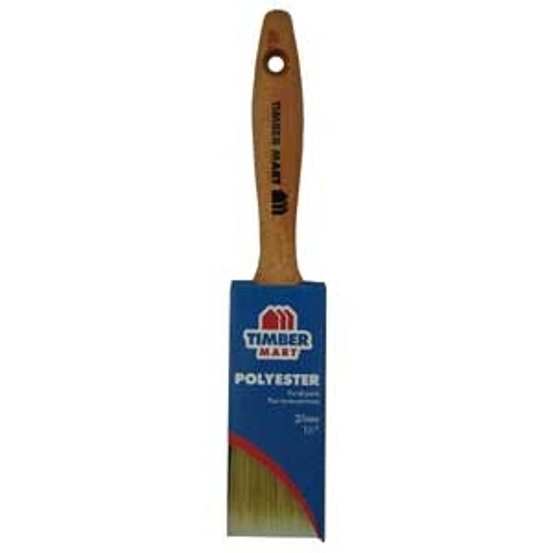 NOUR 1230-37TBM Straight Sash Wall Brush, 1-1/2 in W, Polyester Bristle, Beavertail Handle