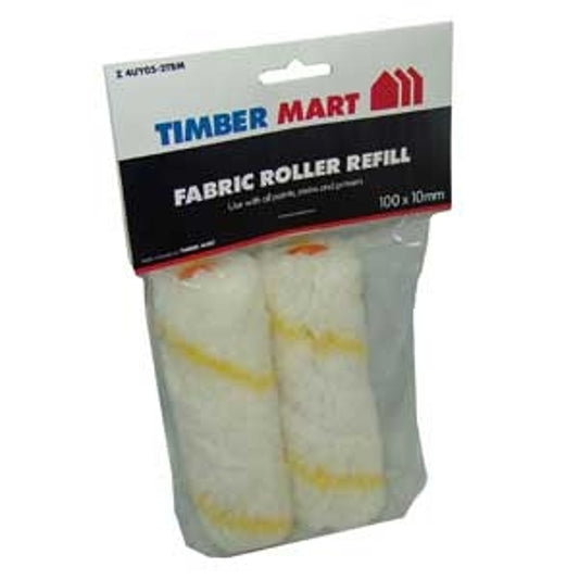 NOUR Z 4UY05-2TBM Paint Roller Refill, 5 mm Thick Nap, 100 mm L, Fabric Cover, Yellow