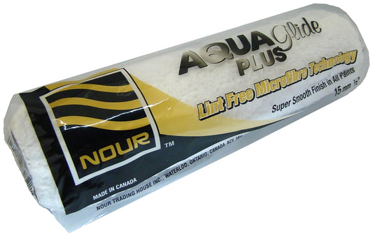 NOUR Pro Quality Z 9MF15 Roller Cover Refill, 15 mm Thick Nap, 240 mm L, Microfiber Cloth Cover