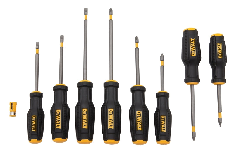 DeWALT DWHT62058 Screwdriver Set, 8-Piece, Steel, Yellow