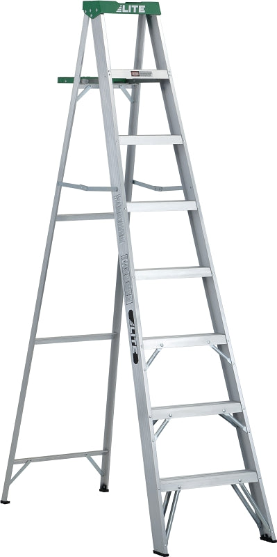 Louisville LP-708 Step Ladder, Type 2 Duty Rating, Aluminum