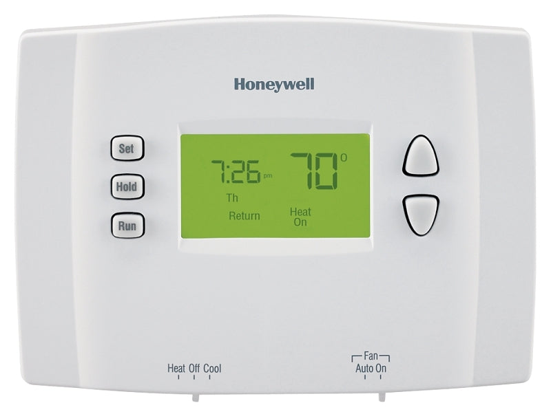 Honeywell RTH2300B1046/E1 Programmable Thermostat, 120 to 240 V, Backlit Display, White