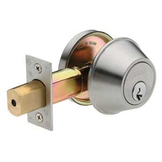 Taymor 32-F450 Deadbolt, 2 Grade, Different Key, Satin/Stainless Steel, 2-3/8 to 2-3/4 in Backset, SC4 Keyway