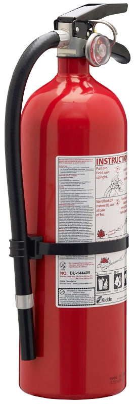 Kidde Pro 466297 Fire Extinguisher, 3-A:40-B:C, Wall Mounting