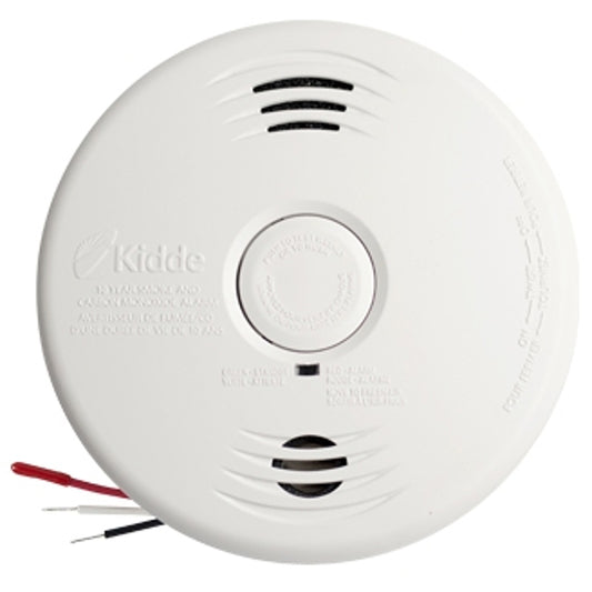 Kidde I12010S-CO-CA Combination Alarm, 10 ft, LED Display, 85 dB, Alarm: Audio, Electrochemical, Ionization Sensor