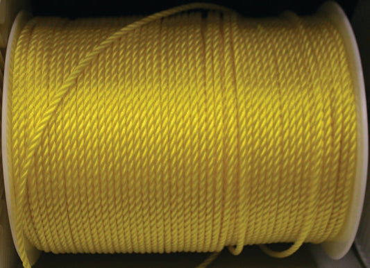 Ben-Mor 60191 Rope, 1/4 in Dia, 1300 ft L, Polypropylene, Yellow