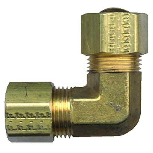Fairview 65-10 Union Pipe Elbow, 5/8 in, Compression, 90 deg Angle, Brass, 300 psi Pressure