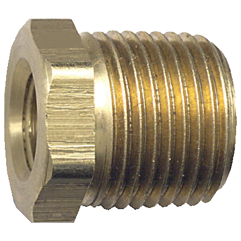 Fairview 110-DCP Pipe Bushing, 1/2 x 3/8 in, NPT x FPT, Brass, 1200 psi Pressure