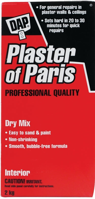 DAP 6011 Plaster of Paris, Powder, White, 2 kg Box