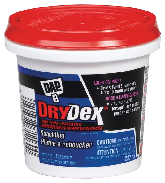 DAP DRYDex 71160 Spackling Compound, Pink/White, 237 mL