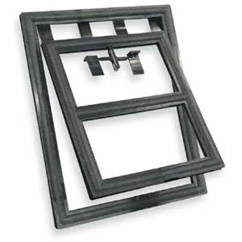 Climaloc Plus SPD1216B Pet Door, 12 in W, 16 in H, PVC, Black