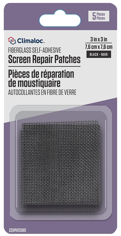 Eazy Screen SVPATCH01 Screen Repair Patch, 3 in L, 3 in W, Black