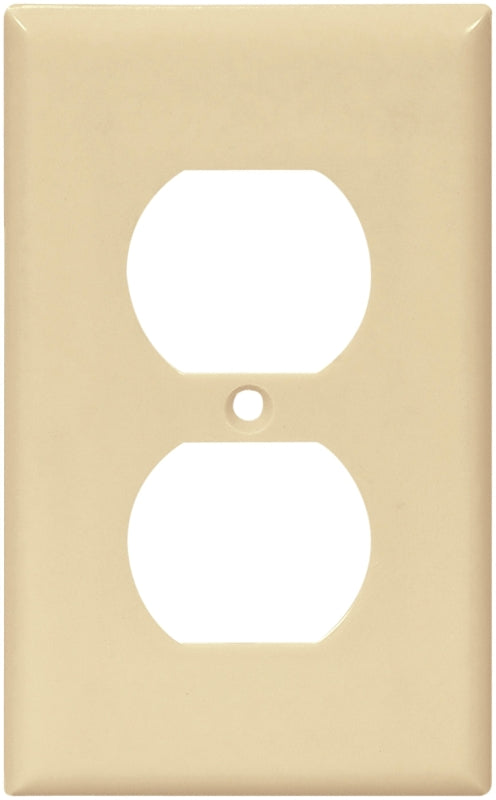 Arrow Hart 2000 Series 2132V-BOX Wallplate, 4-1/2 in L, 2-3/4 in W, 1-Gang, Thermoset, Ivory, High-Gloss