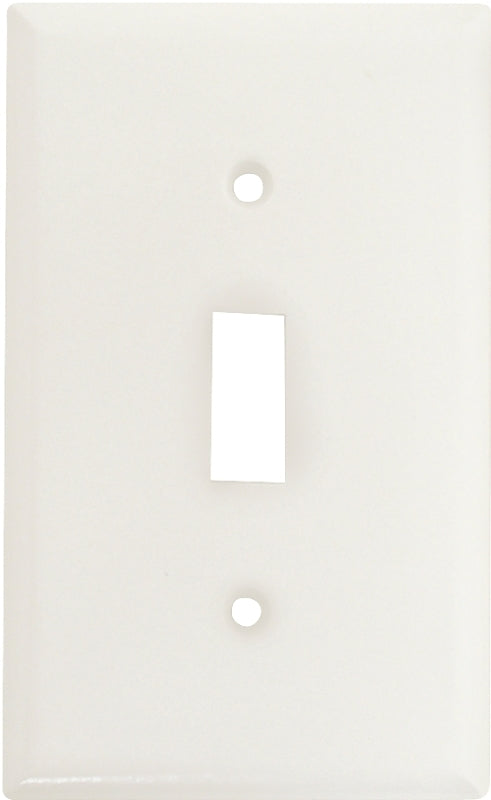 Eaton Wiring Devices 2134W-BOX Wallplate, 4-1/2 in L, 2-3/4 in W, 1 -Gang, Thermoset, White, High-Gloss