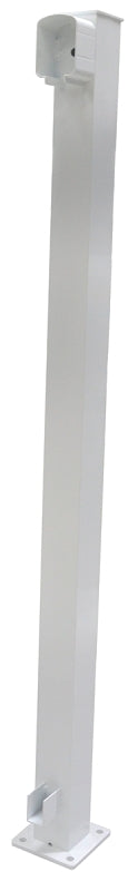 Regal REP-0W End Post, 42 in H, 2-1/4 in W, Aluminum, White