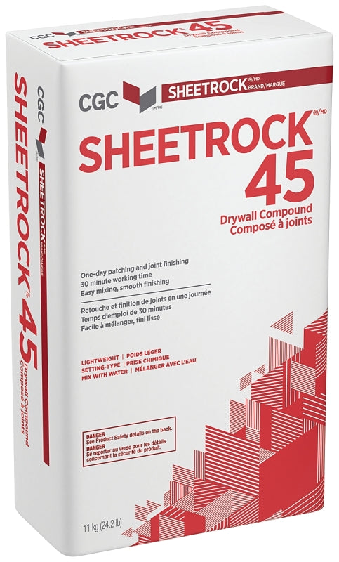 Sheetrock 381100 Drywall Compound, Solid, Off-White, 11 kg Bag