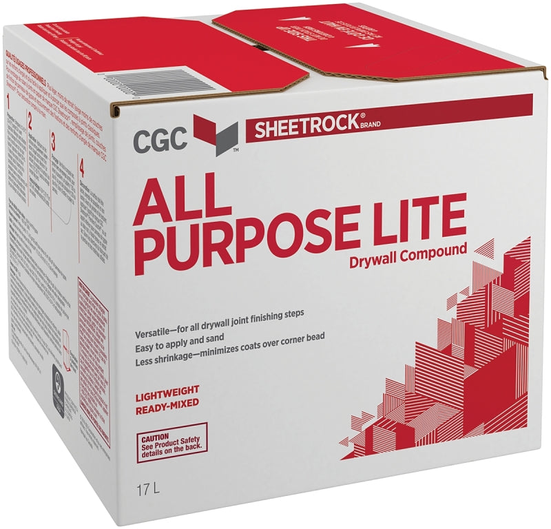 Sheetrock 380114 All-Purpose Lite Drywall Compound, Paste, Off-White