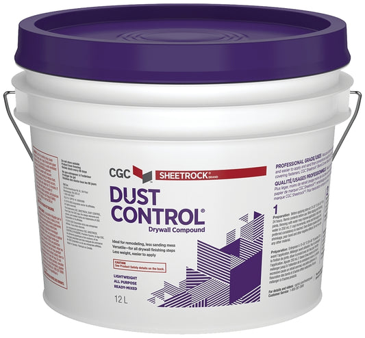 Sheetrock Dust Control 380163 Drywall Compound, Paste, Off-White