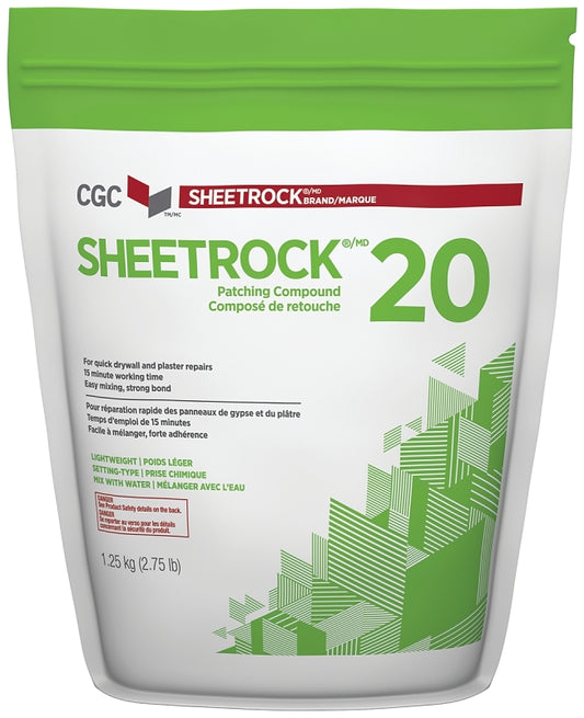 USG Sheetrock 20 380384 Drywall Compound, Natural, 1.25 kg